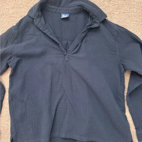 Navy Blue Long Sleeve Shirt - Picture 3 of 5